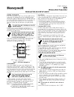 Honeywell 5878 Installation And Setup Manual preview