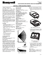 Preview for 1 page of Honeywell 5894PI - Ademco Wireless PIR Motion Sensor Installation Instructions