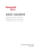 Preview for 1 page of Honeywell 6820 Installation And Optimization Manual