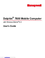 Honeywell 7600BG-122-B4EE - Hand Held Products Dolphin 7600 User Manual preview