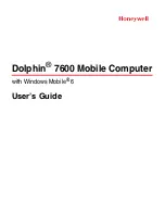 Preview for 1 page of Honeywell 7600BP-112-B6EE - Hand Held Products Dolphin 7600 User Manual