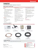 Preview for 2 page of Honeywell 7845CV2 Specifications