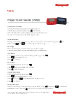 Preview for 1 page of Honeywell 7950 User Manual