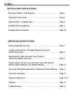 Preview for 2 page of Honeywell 8732001 Installation & Operation Manual