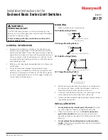 Предварительный просмотр 1 страницы Honeywell 88173 Installation Instructions Manual