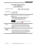 Preview for 1 page of Honeywell 900P01 Installation And Replacement