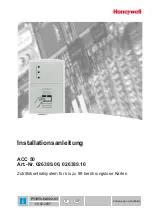 Preview for 1 page of Honeywell ACC 50 Installation Instructions Manual