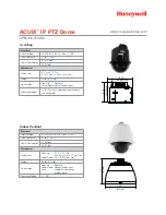 Предварительный просмотр 4 страницы Honeywell ACUIX Equip series Specifications