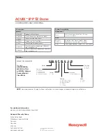 Preview for 6 page of Honeywell ACUIX Specifications