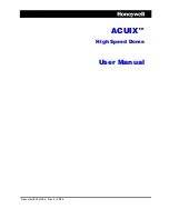 Honeywell ACUIX User Manual предпросмотр