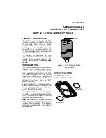 Preview for 1 page of Honeywell ADEMCO 5804-2 Installation Instructions