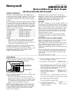Preview for 1 page of Honeywell ADEMCO 5839 Installation And Setup Manual