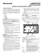 Preview for 1 page of Honeywell ADEMCO 5843 Installation And Setup Manual