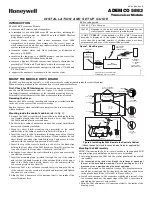 Preview for 1 page of Honeywell Ademco 5883 Installation And Setup Manual