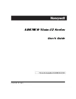 Preview for 1 page of Honeywell ADEMCO Vista-12 Series User Manual