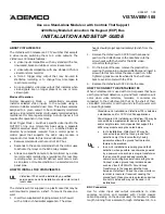 Preview for 1 page of Honeywell Ademco VistaView-100 Installation And Setup Manual