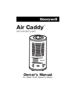 Предварительный просмотр 1 страницы Honeywell Air Caddy 15100 Series Owner'S Manual