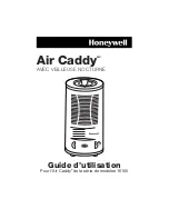 Предварительный просмотр 8 страницы Honeywell Air Caddy 15100 Series Owner'S Manual