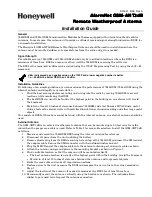 Honeywell AlarmNet 7845GSM Installation Manual preview