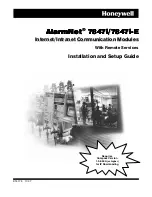 Preview for 1 page of Honeywell AlarmNet 7847i-E Installation And Setup Manual