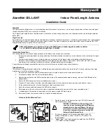 Preview for 1 page of Honeywell AlarmNet Cell-ANT Installation Manual