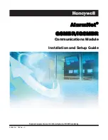 Honeywell AlarmNet GSMBR Installation And Setup Manual preview