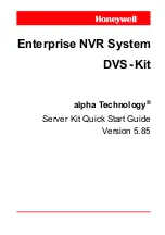 Honeywell alpha DVS-K1600 Quick Start Manual preview