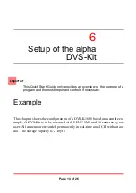 Preview for 14 page of Honeywell alpha DVS-K1600 Quick Start Manual