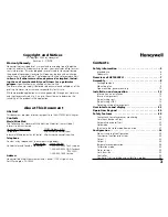 Preview for 2 page of Honeywell APT4000PH User Manual