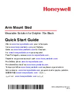 Preview for 1 page of Honeywell Arm Mount Sled Quick Start Manual