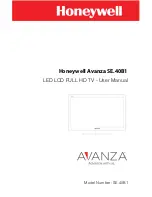 Preview for 1 page of Honeywell Avanza SE.40B1 User Manual