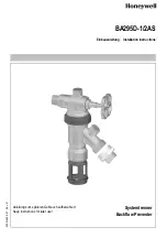 Предварительный просмотр 1 страницы Honeywell BA295D-1/2AS Installation Instructions Manual