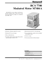 Preview for 1 page of Honeywell BCS 7700 Series Manual