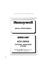 Preview for 1 page of Honeywell BENDIX/KING KCS55 Installation Manual
