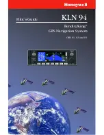 Preview for 1 page of Honeywell BENDIX/KING KLN 94 Pilot'S Manual