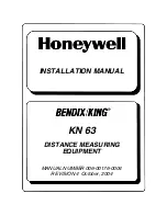 Honeywell Bendix/King KN 63 Installation Manual предпросмотр