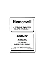 Honeywell BENDIX/KING KTR 2280 System Installation Manual preview