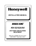 Предварительный просмотр 1 страницы Honeywell BendixKing KN 62 Installation Manual