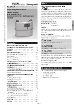 Honeywell BK V12 Operating Instructions Manual preview