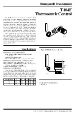 Preview for 1 page of Honeywell Braukmann T104F Manual