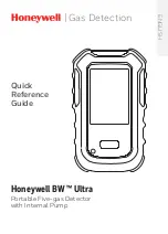 Honeywell BW Ultra Quick Reference Manual preview