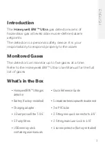 Preview for 3 page of Honeywell BW Ultra Quick Reference Manual