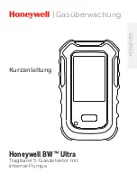 Preview for 21 page of Honeywell BW Ultra Quick Reference Manual