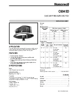 Предварительный просмотр 1 страницы Honeywell C6045D Instruction Sheet