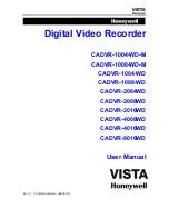 Honeywell CADVR-1004-WD (Korean) User Manual preview