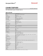 Предварительный просмотр 2 страницы Honeywell CAHBC720PI60V Instructions