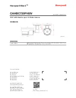 Предварительный просмотр 3 страницы Honeywell CAHBC720PI60V Instructions