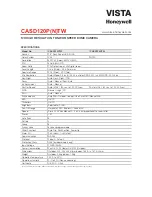 Preview for 2 page of Honeywell CASD120PTW Manual