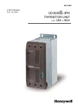 Preview for 1 page of Honeywell CD3000S-3PH User Manual