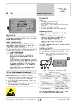 Предварительный просмотр 5 страницы Honeywell CENTRA LINE IF-LON Mounting Instructions